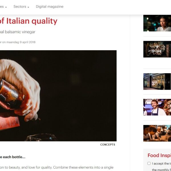 The aroma of Italian quality