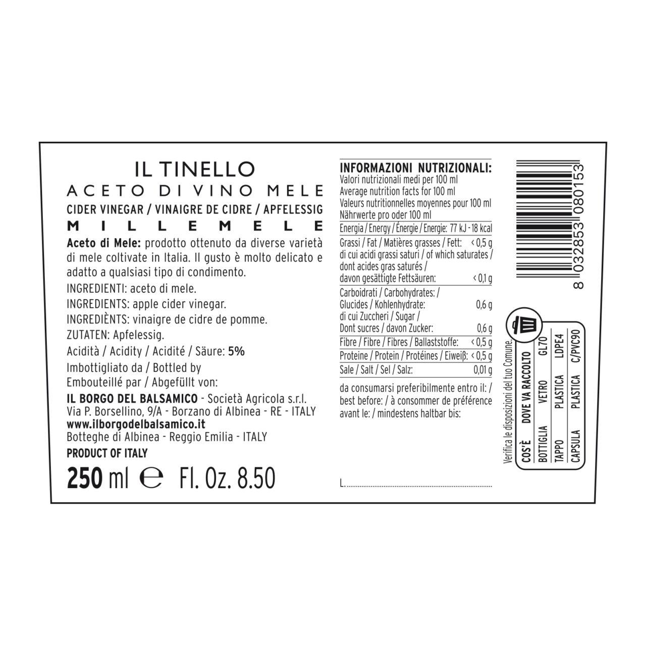 Aceto di Mele "millemele " - immagine 2