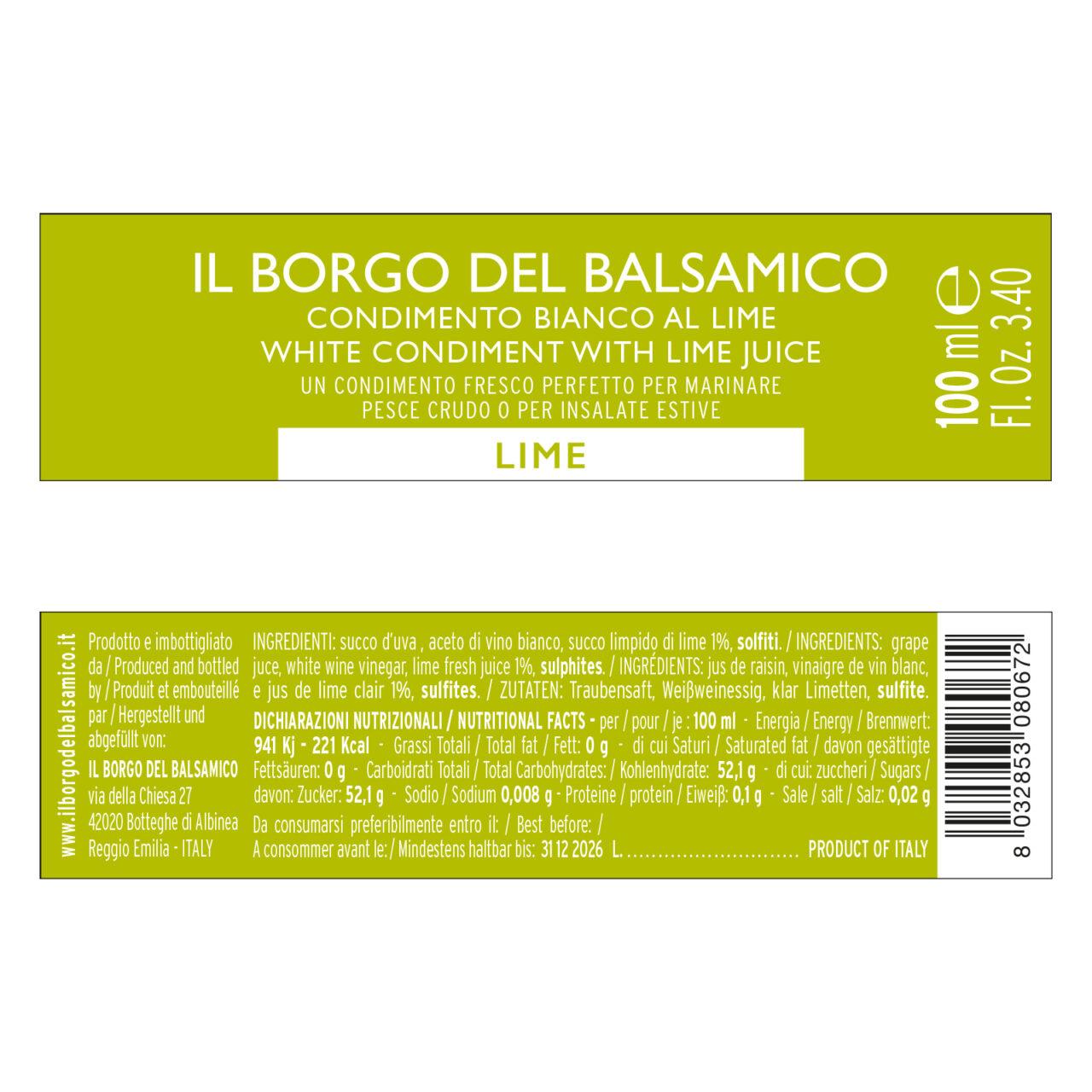 Condimento Bianco al Lime - 250 ml - immagine 2