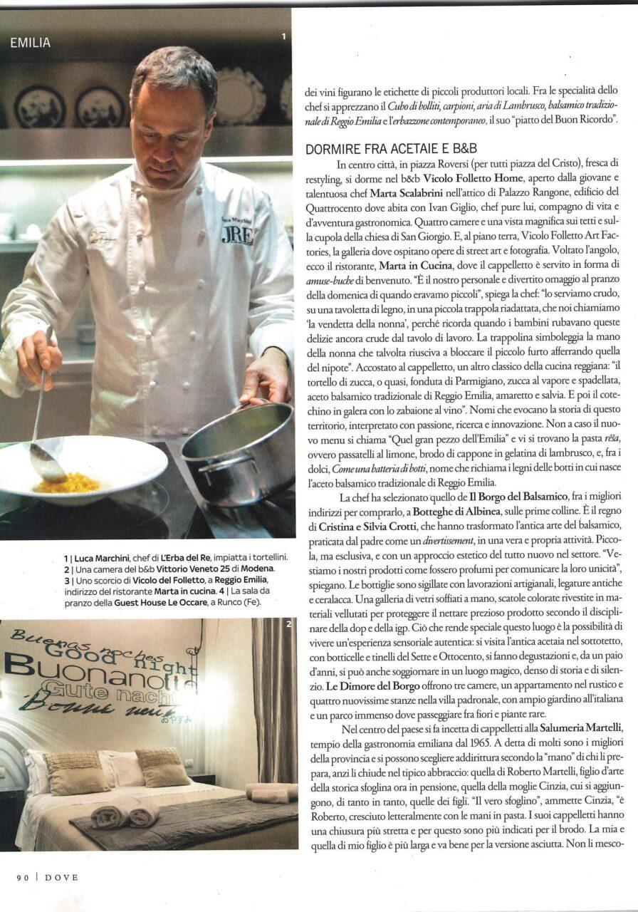 articolo completo Il Borgo del Balsamico sulla rivista Dove